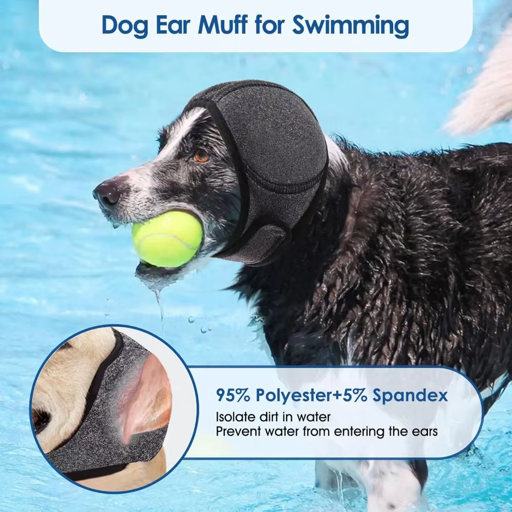 Dog Ear Protector for Grooming, Swimming & Noise Anxiety Relief